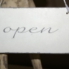 Wendeschild open / closed Shabby Chic
