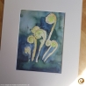 Aquarell Farnization mit Passepartout