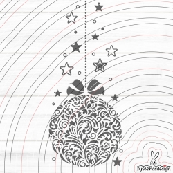 Ornament Kugel Plotterdatei SVG DXF 