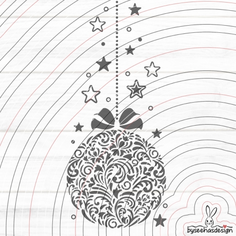 Ornament Kugel Plotterdatei SVG DXF 