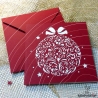Weihnachtskarte Ornament Kugel Plotterdatei SVG DXF