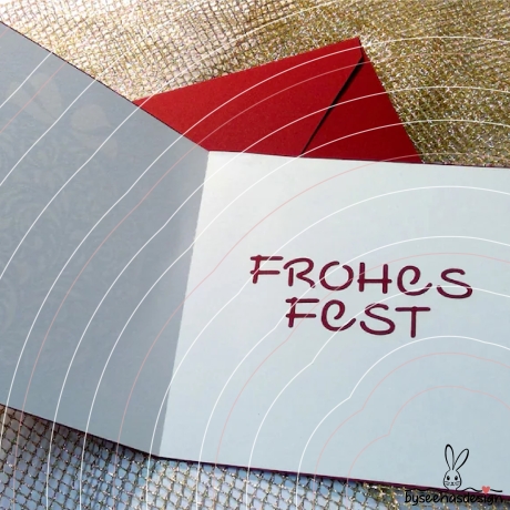 Weihnachtskarte Ornament Kugel Plotterdatei SVG DXF