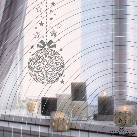 Ornament Kugel Plotterdatei SVG DXF 