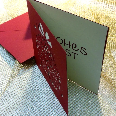 Weihnachtskarte Ornament Kugel Plotterdatei SVG DXF