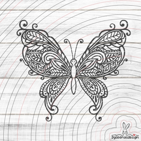 Ornament Schmetterling Plotterdatei SVG DXF