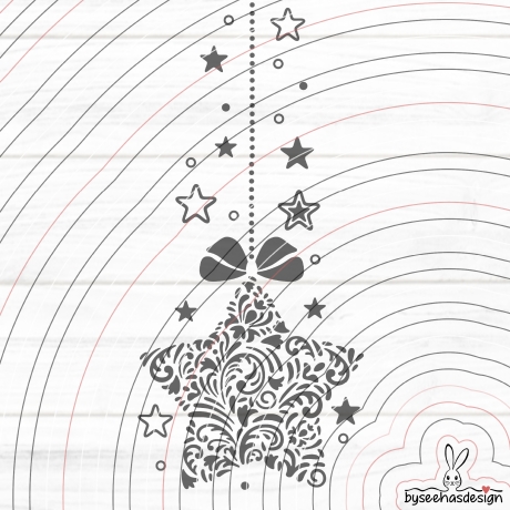 Ornament Stern Plotterdatei SVG DXF 