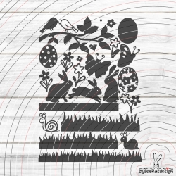 Ostern Elemente Papier Plotterdatei SVG DXF