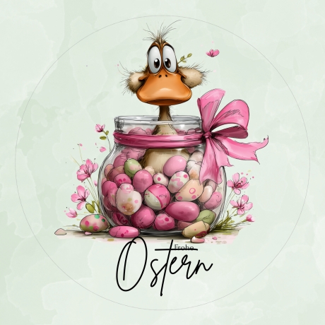 Individuelle Tortenaufleger – Digitale Datei - Ostern Hasen Gans
