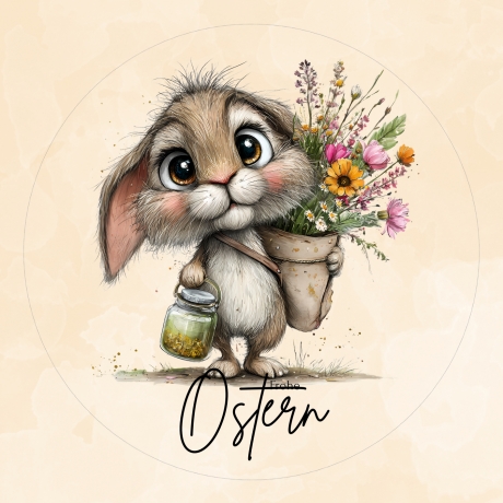 Individuelle Tortenaufleger – Digitale Datei - Ostern Hasen Gans