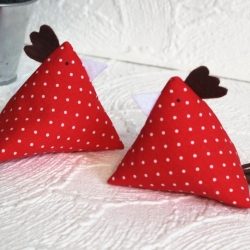 2er Set Hühner aus Stoff ~ Deko Frühling | Ostern