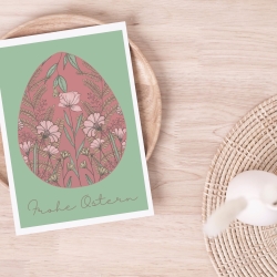 Nachhaltige Osterkarten A6 Set – handgezeichnet & limitiert