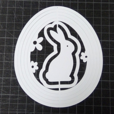 Osterhase im Ei Plotterdatei SVG DXF FCM