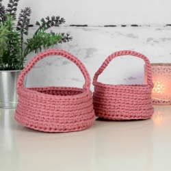 Osterkörbchen mit Henkel | Ostern | Osternest | Häkelkorb