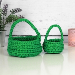 Osterkörbchen mit Henkel | Ostern | Osternest | Häkelkorb