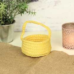 Osterkörbchen mit Henkel | Ostern | Osternest | Häkelkorb