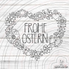 Ostern Blumenherz Plotterdatei SVG DXF