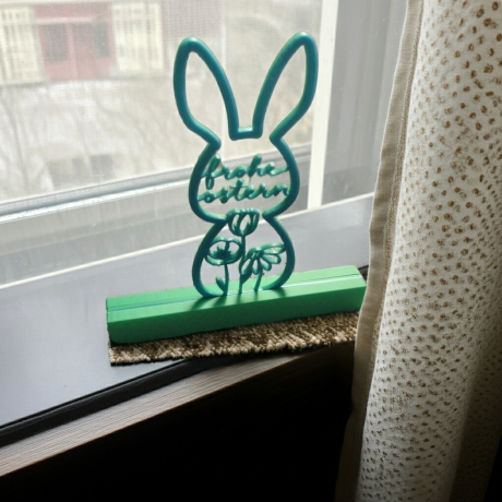 Ostern-Hasen-Dekostück – Neutraler Dekohase, 18 cm