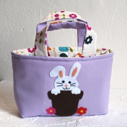 Hase im Blumentopf ~ Osterkörbchen | Ostertasche | Osternest