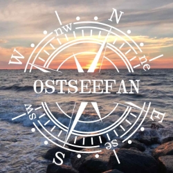 Aufkleber Kompass Ostseefan 70cm - 120cm