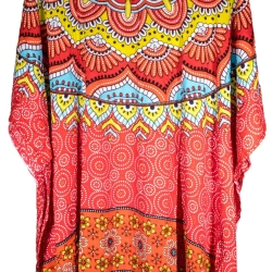 Damen-Kaftan, Handarbeit aus Bali, bunt, Größe 110x88 cm