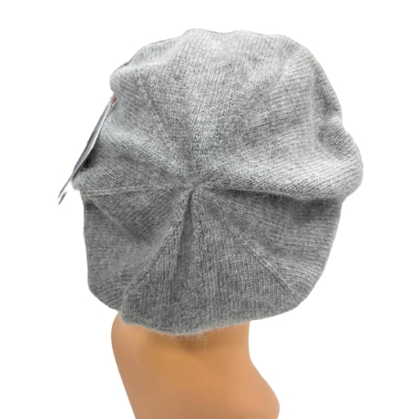 Original Orenburger Damen-Barett-Mütze, grau,