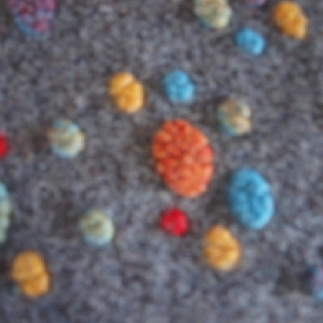 Musterwalk Kochwolle ital.Walkstoff mit erhabenem Muster Walklode