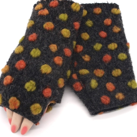 Armstulpen Pulswärmer Stulpen Daumenloch Musterwalk Walk 