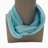 SCHLAUCHSCHAL LOOP SEIDENJERSEY 100% reine Seide helles blau
