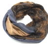 Loop Loopschal Schlauchschal braun grau  3 verschiedene Stoffe