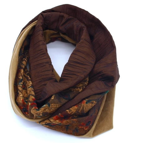 Loop Loopschal Schlauchschal 3 verschiedene Stoffe Unikat 