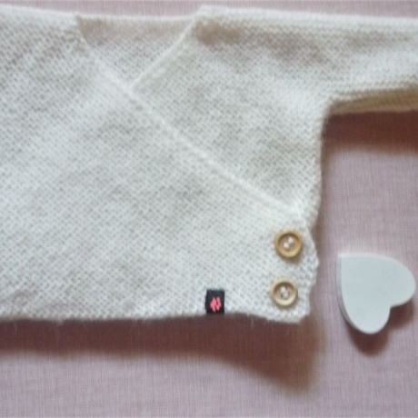 Wickeljacke Alp Baby Weiß in Größe 62/68