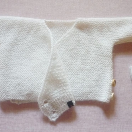 Wickeljacke Alp Baby Weiß in Größe 62/68