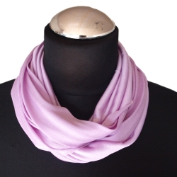 SCHLAUCHSCHAL LOOP SEIDENJERSEY 100% reine Seide lavendel