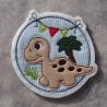 Applikation Dino Button, Patch, Aufnäher, Applikation 