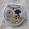 Applikation Dino Button, Patch, Aufnäher, Applikation 