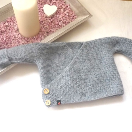 Wickeljacke Baby in Nebel und der Größe 62/68