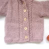 Strickjacke Baby Rosa und den Größen 50/56 und 62/68
