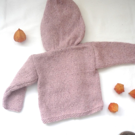 Strickjacke Baby Rosa und den Größen 50/56 und 62/68