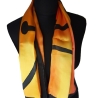 Seidentuch 110x110cm handbemalt Unikat Seide Crepe Satin 12.5