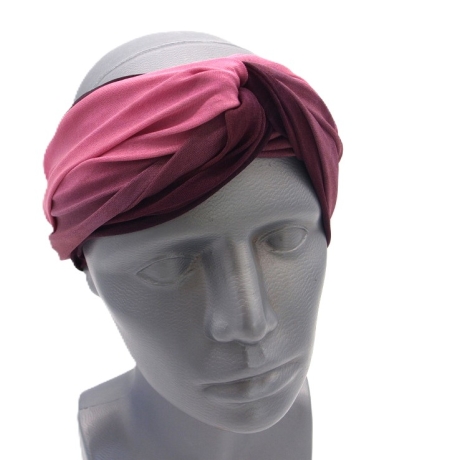 SCHLAUCHSCHAL LOOP SEIDENJERSEY 100% Seide Unikat rosa-taupe