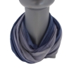 SCHLAUCHSCHAL LOOP SEIDENJERSEY 100% Seide Unikat blau-grau