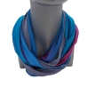SCHLAUCHSCHAL LOOP SEIDENJERSEY 100% Seide Unikat türkis blau