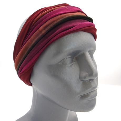 SCHLAUCHSCHAL LOOP SEIDENJERSEY 100% Seide Unikat bordeaux
