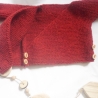 Strickjacke Baby Bio Rot in der Größe 62/68