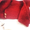 Strickjacke Baby Bio Rot in der Größe 62/68