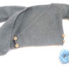 Wickeljacke Baby in Mineralblau und der Größe 62/68