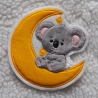 Koala mit Mond Applikation Aufnäher