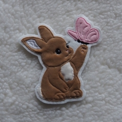 Hase Häschen Applikation Aufnäher oder Aufbügeln