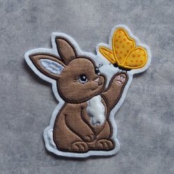 Hase Häschen Applikation Aufnäher oder Aufbügeln