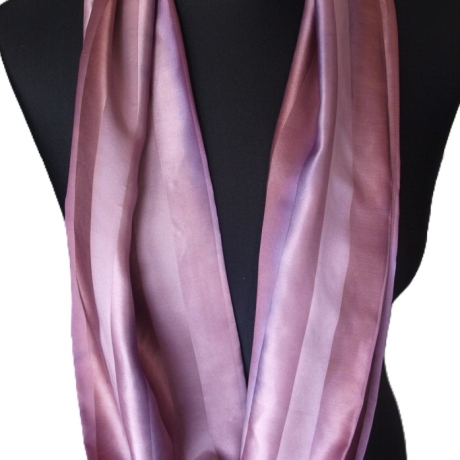 Loopschal Schlauchschal Seide Satin Unikat handbemalt exclusiv 
